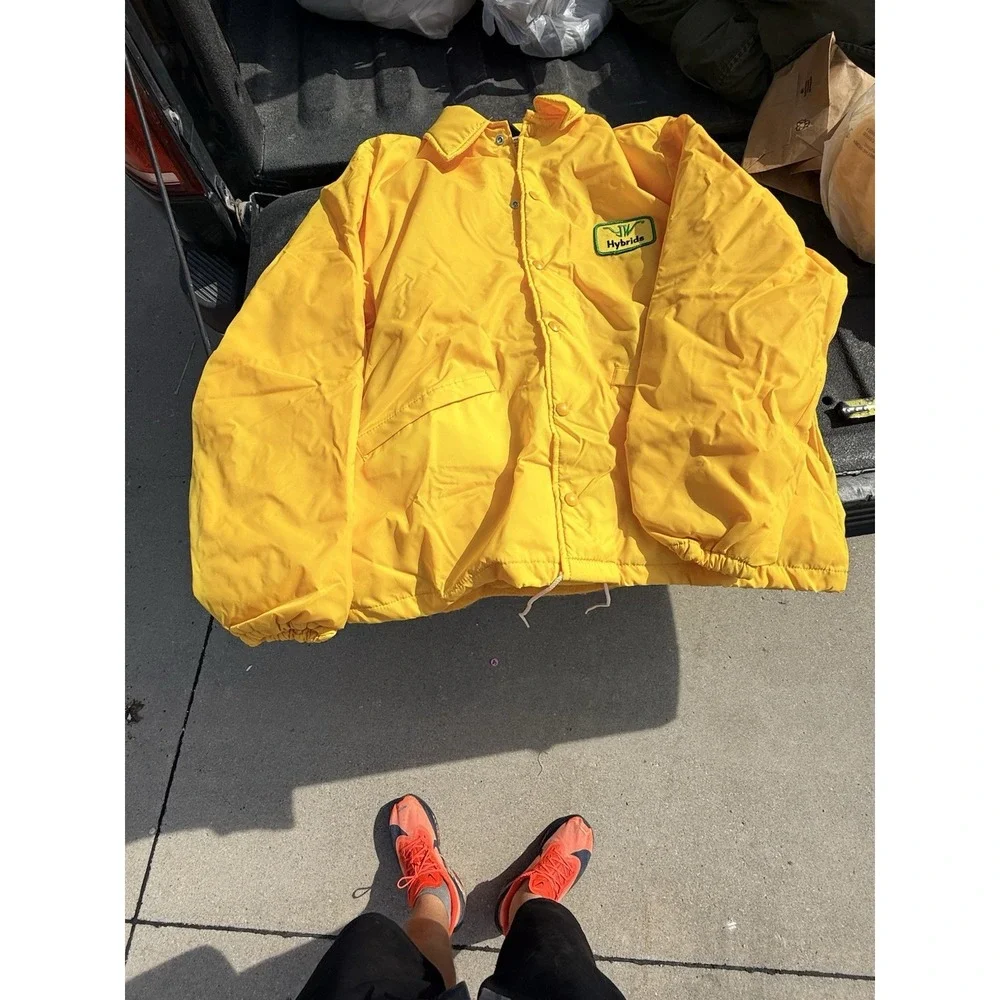 Vintage JW Hybrids Seed Corn Jacket Pla-Jac Dunbrooke 44-46 Grand Junction Iowa